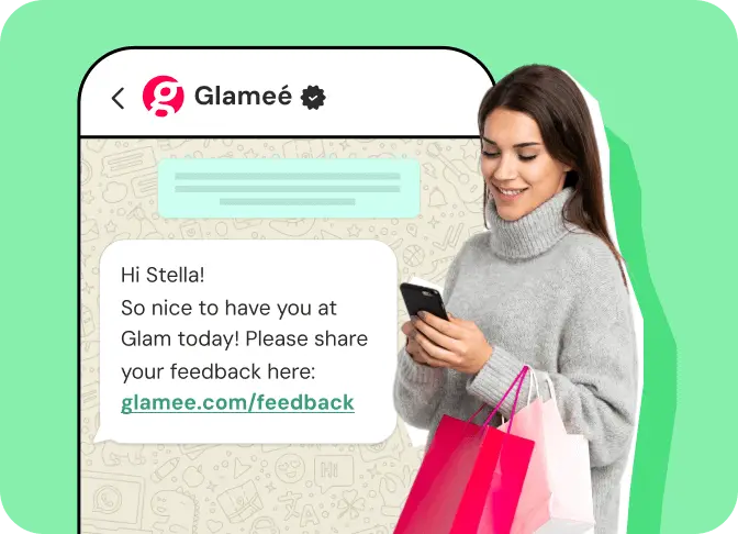 Capture feedback no WhatsApp