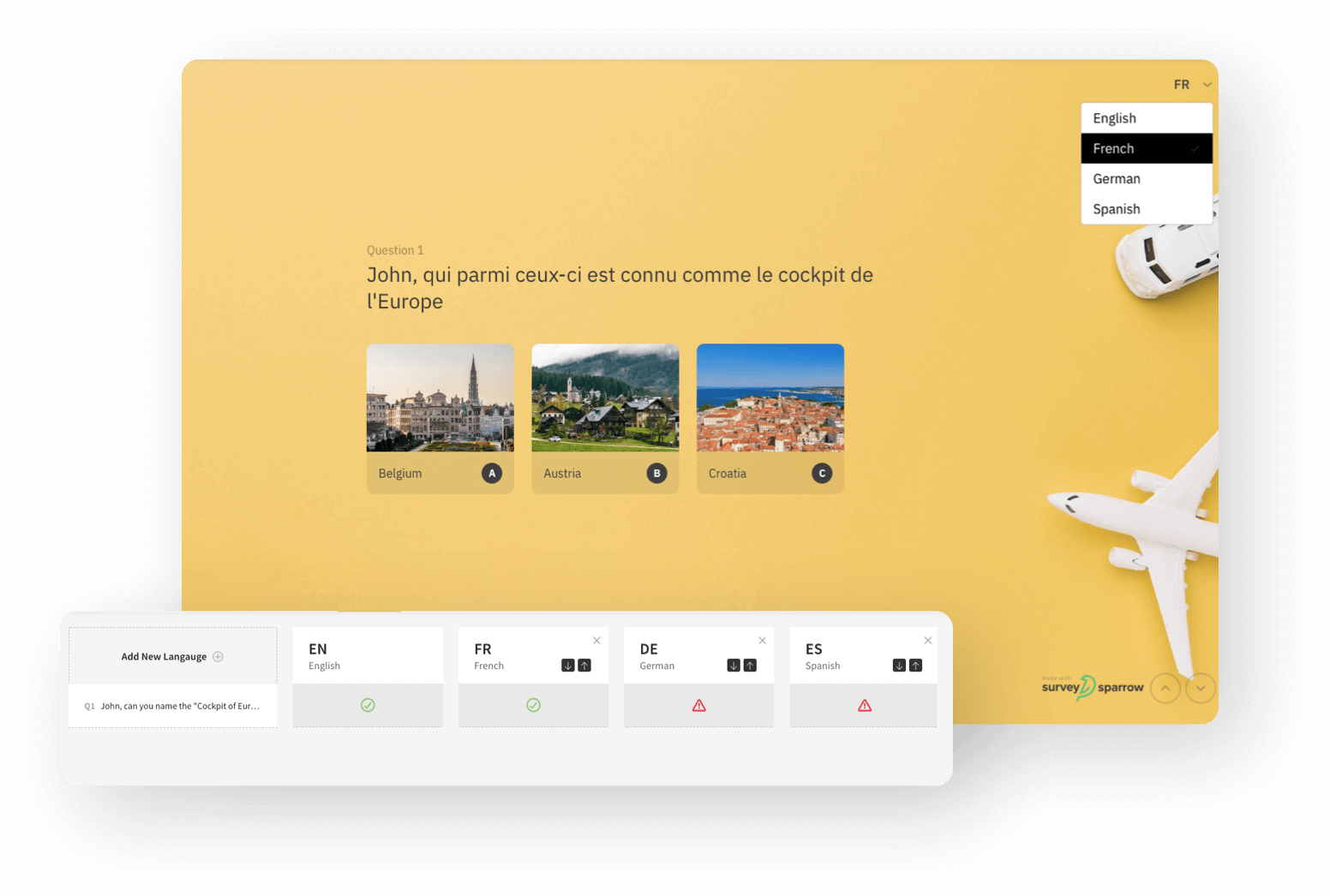 Let challengers take the quiz on any device.