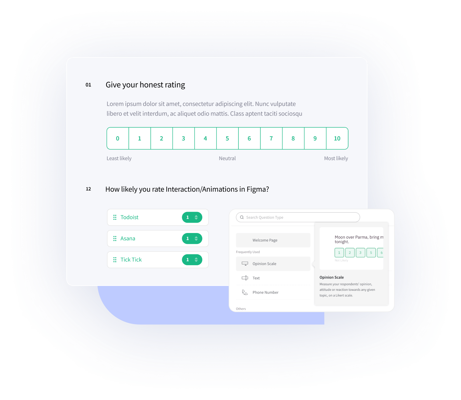 Single Page Forms SurveySparrow