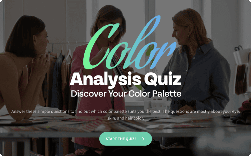 Color Analysis Quiz Template