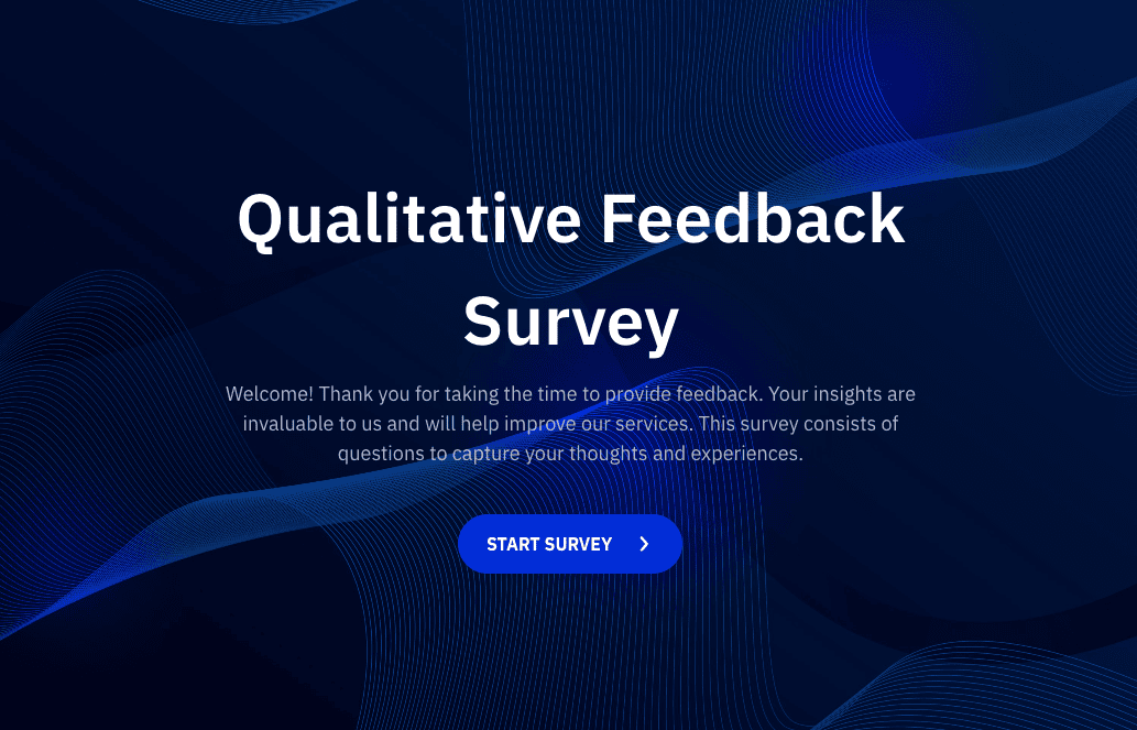 Qualitative Feedback Survey Template
