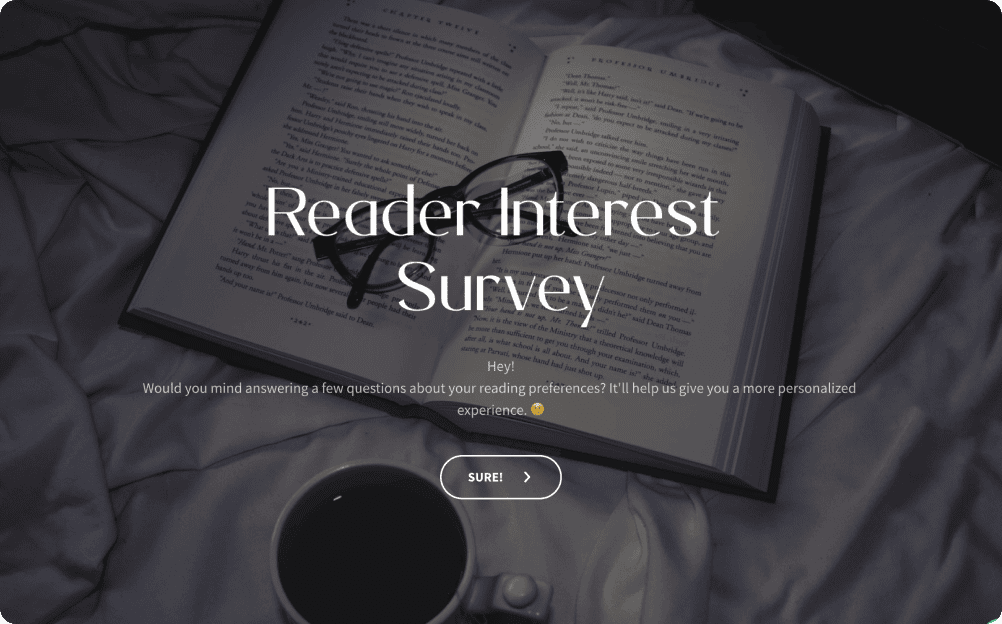 Book Reading Interest Surveys