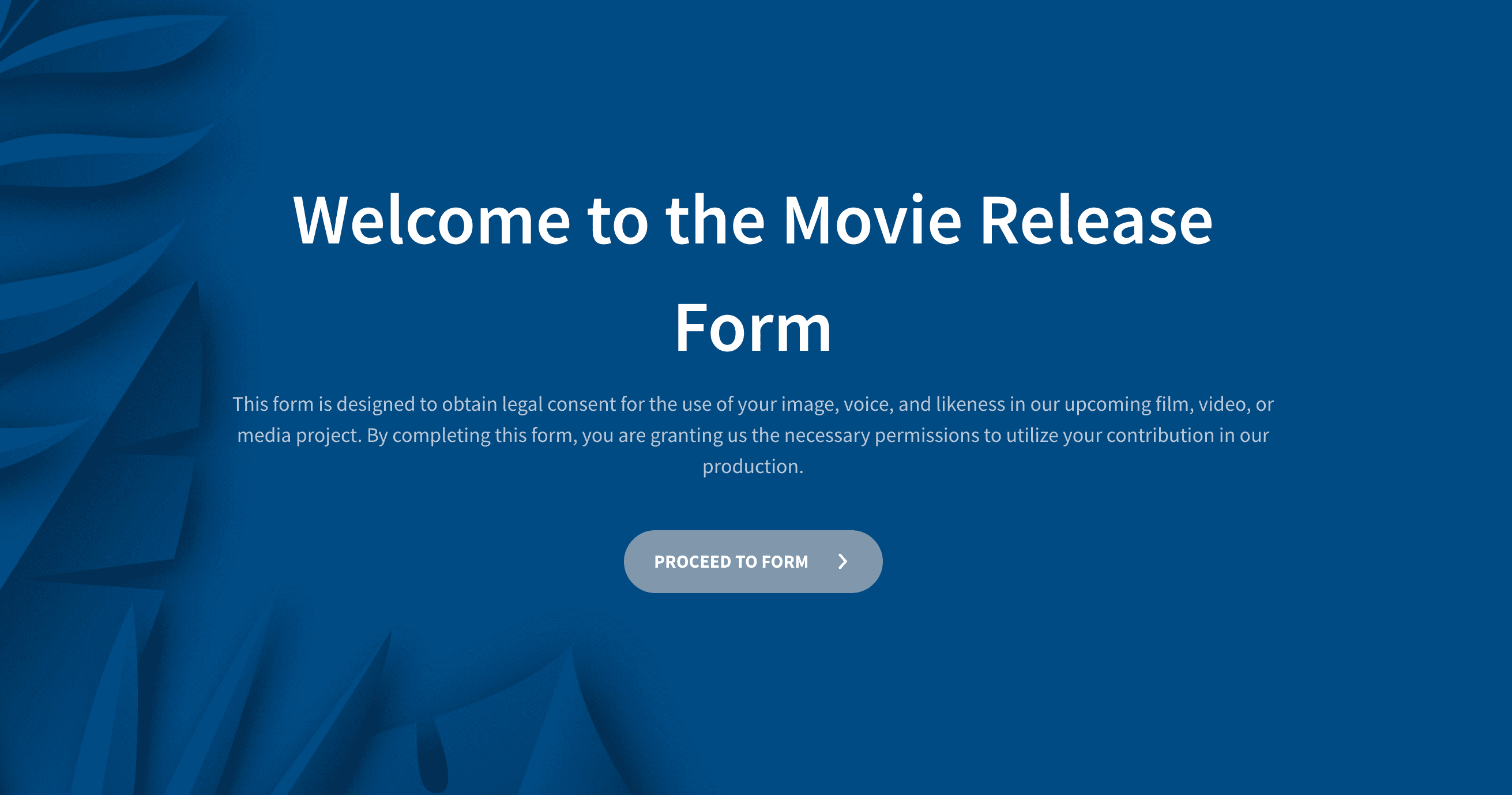 Professional Movie Release Form Template for Filmmakers