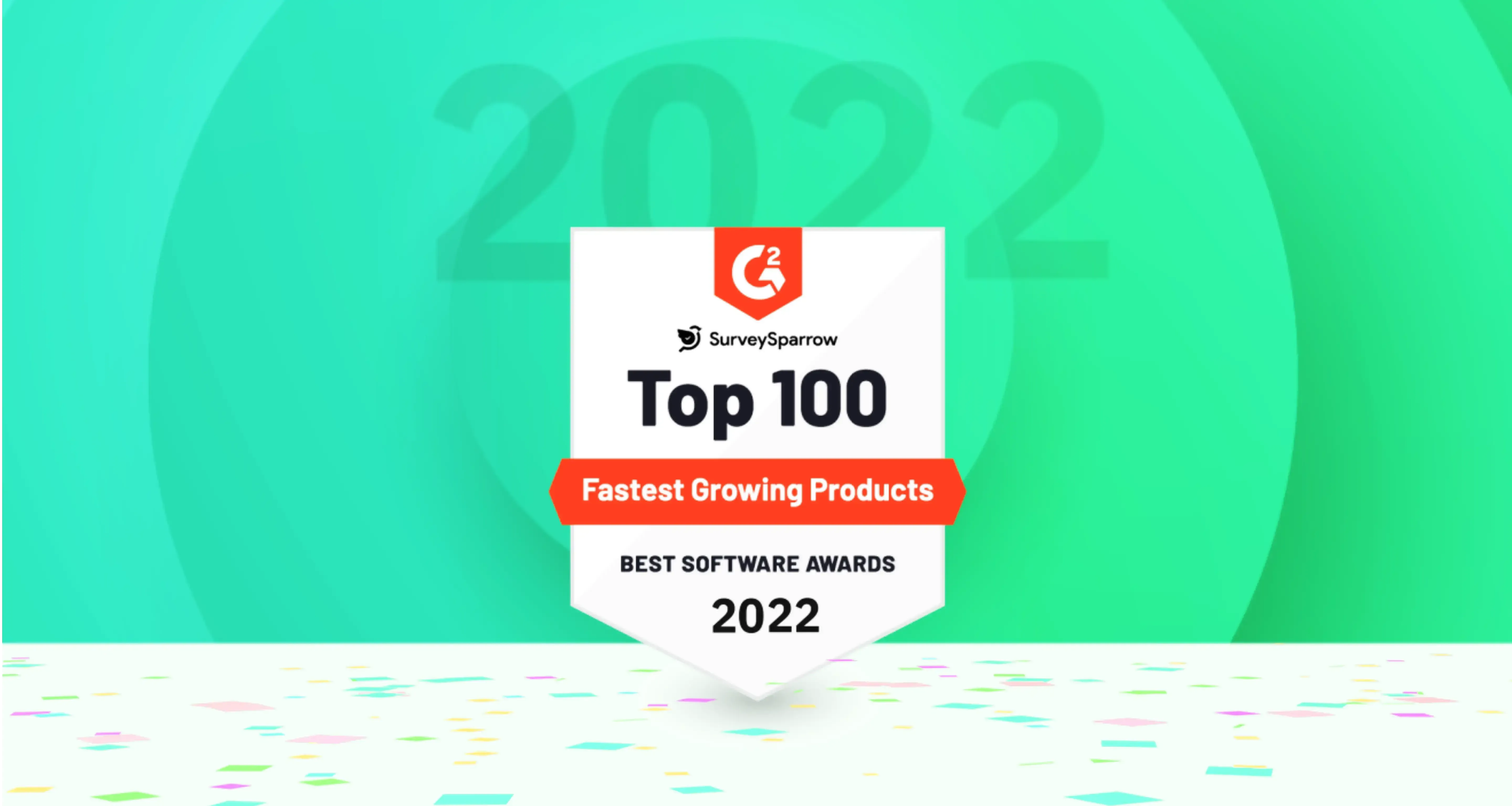 SurveySparrow Wins G2’s Fastest Growing Product Award for 2022!