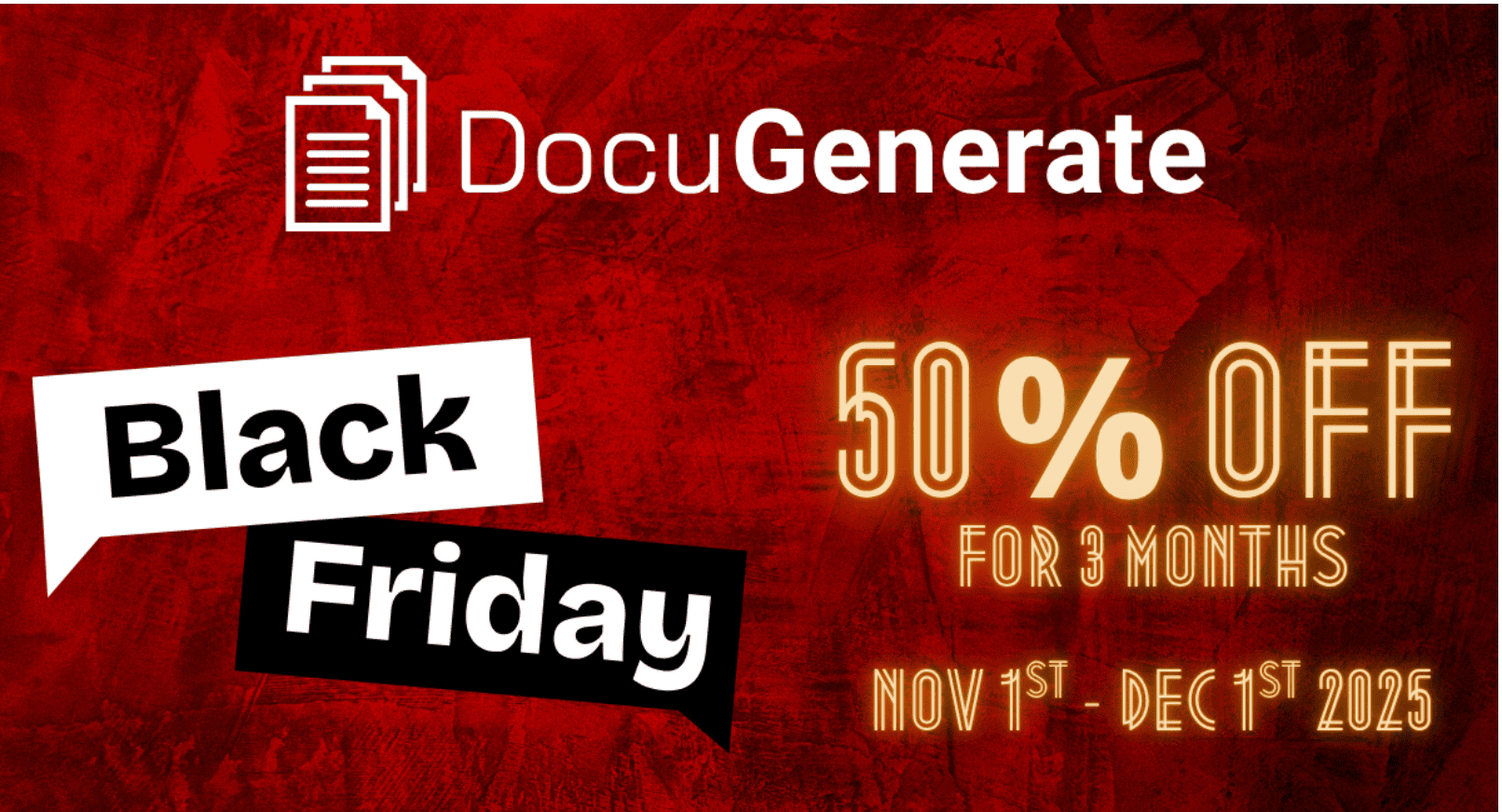 DocuGenerate Black Friday Deal