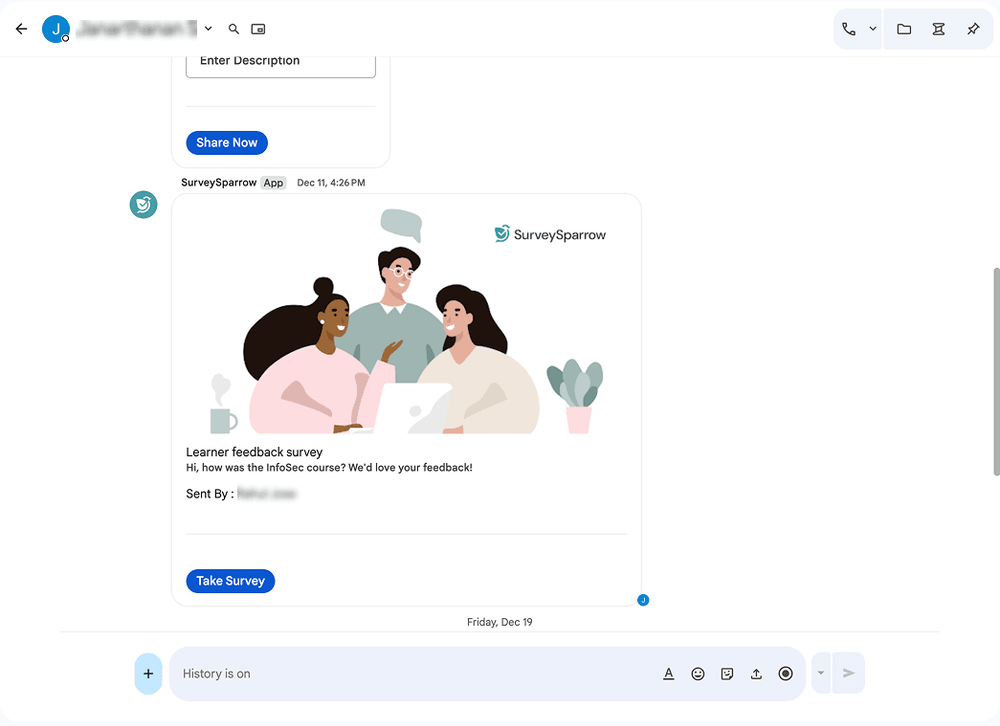 Google Chat Integration | Integrate Google Chat with Surveys ...