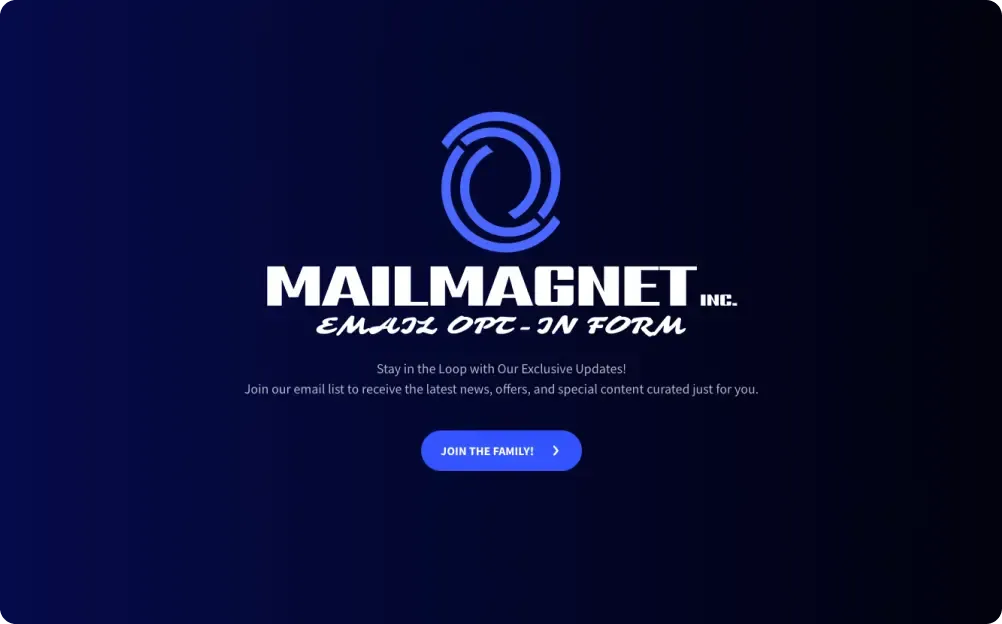 Email Opt-In Form Template | Boost Your Subscriber List