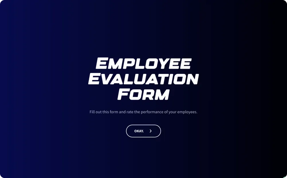 Call Center Employee Evaluation Template | SurveySparrow