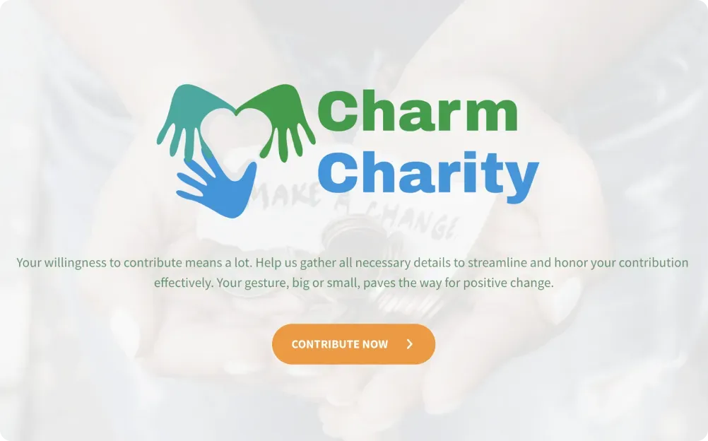 Contribution Booklet Contribution Form Template that simplify donations | SurveySparrow