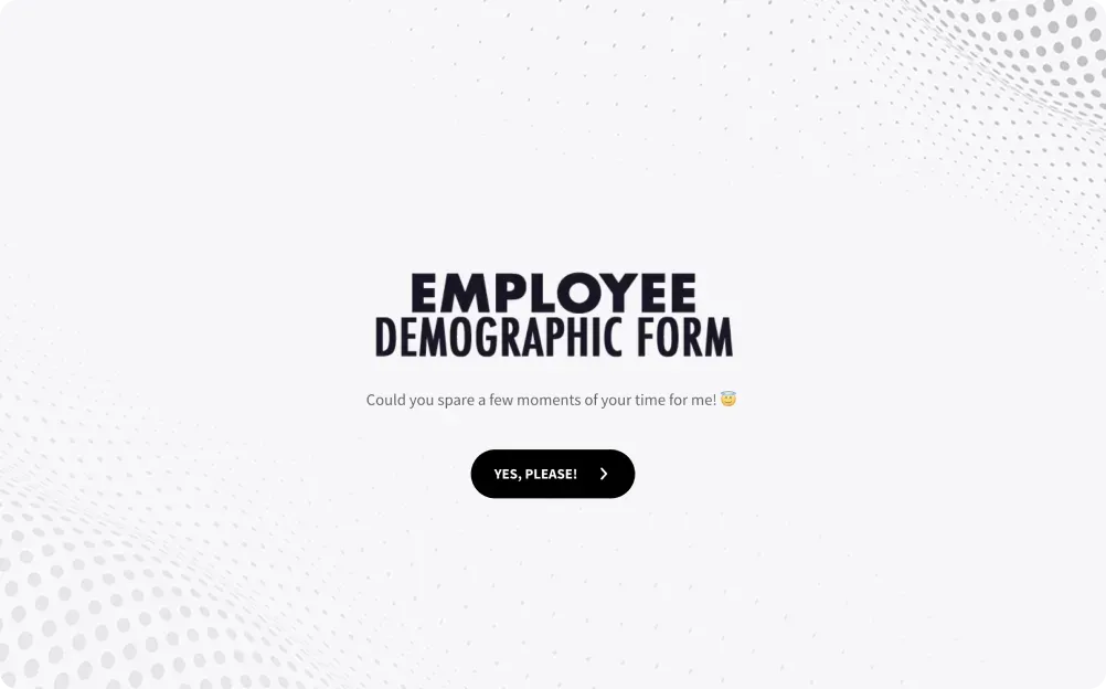 Employee Demographic Form Template