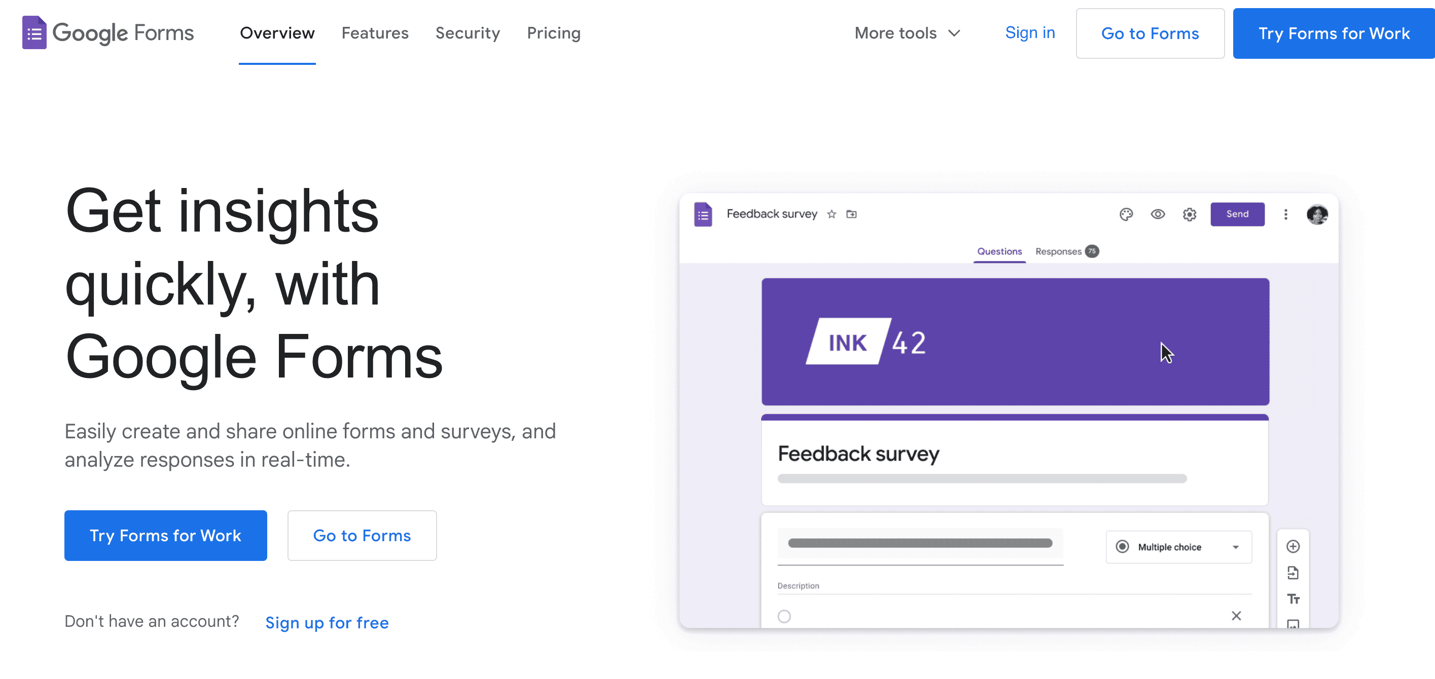 google forms homepage.webp