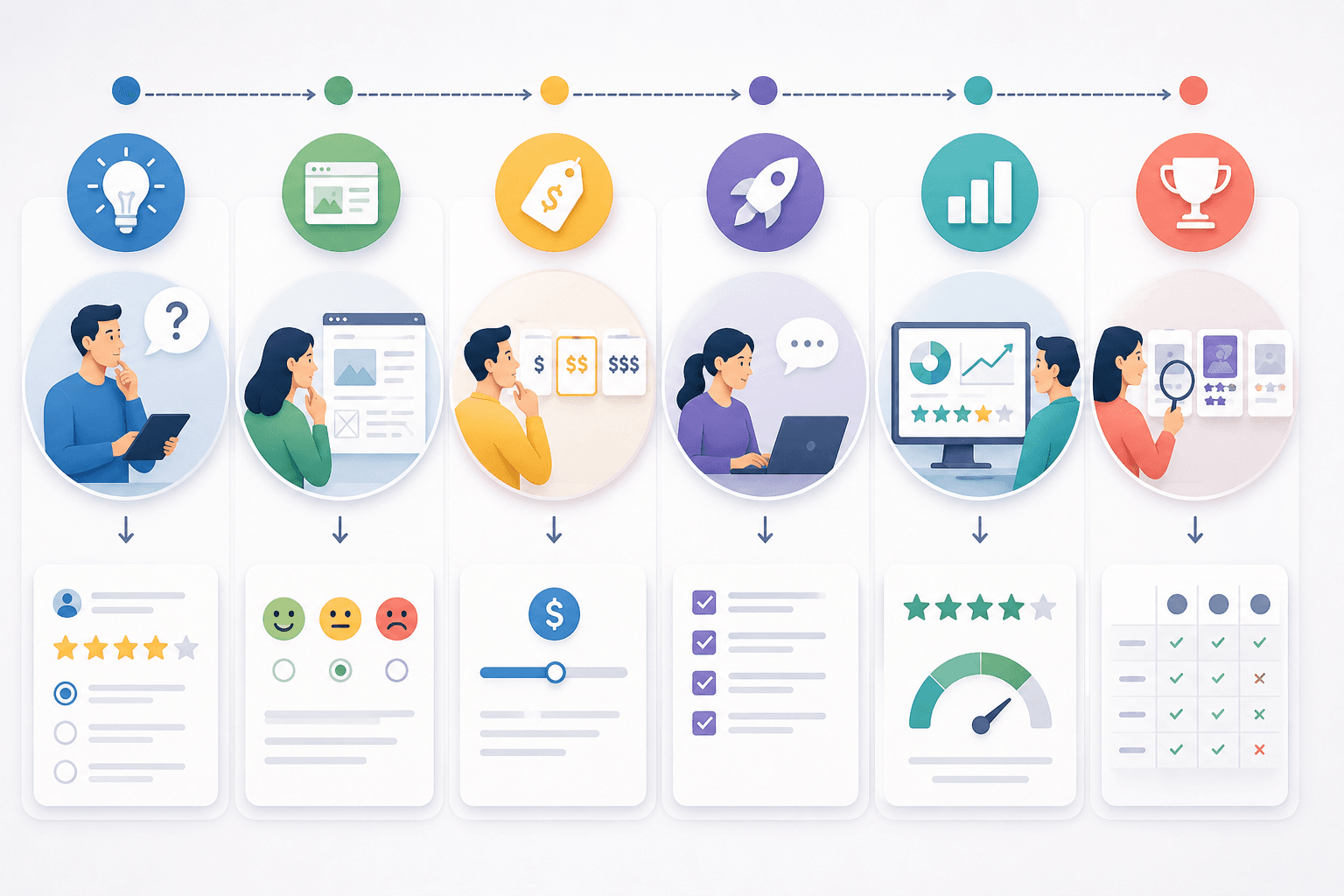 Six stage new product market research