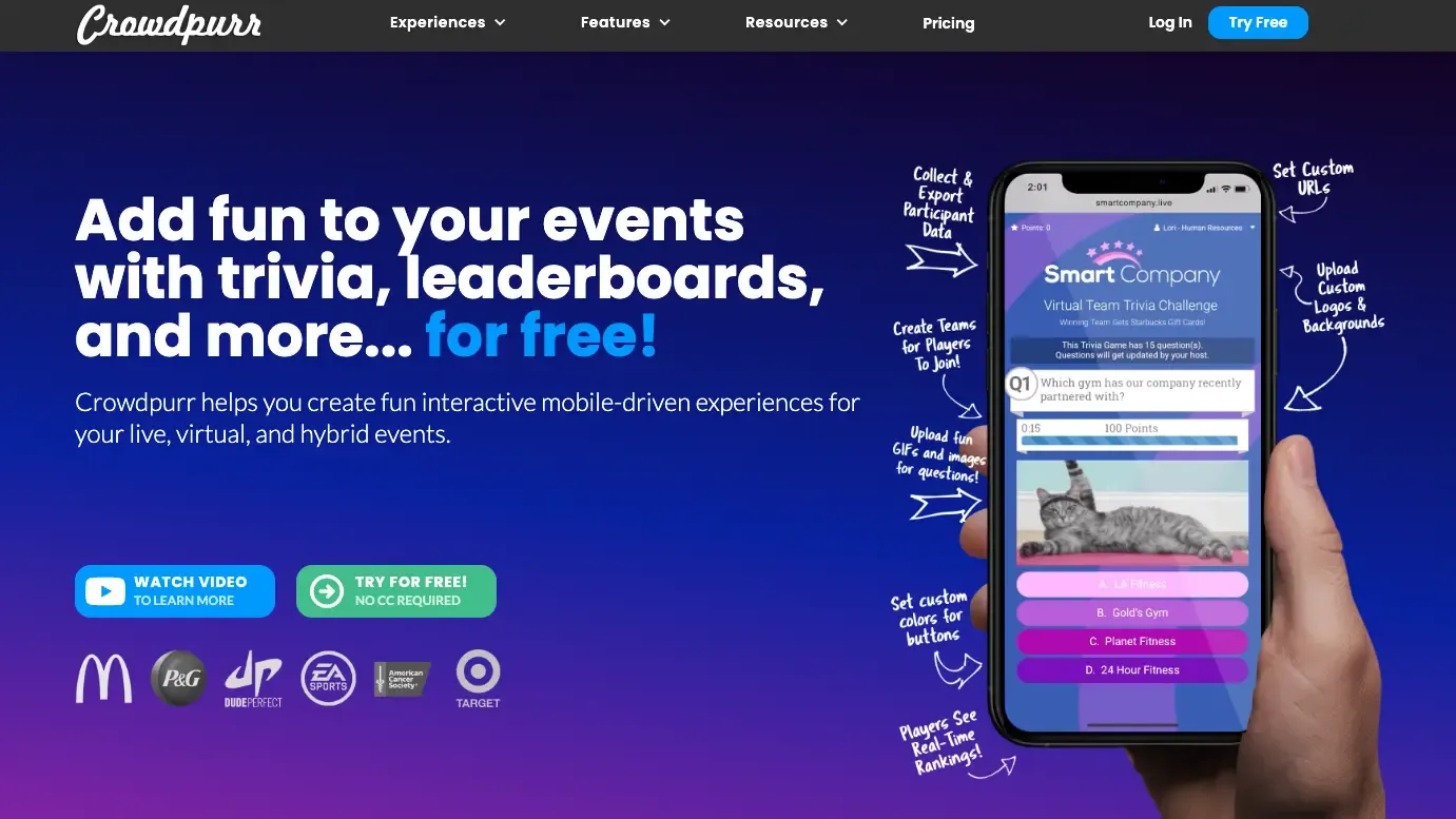 Crowdpurr, a Slido alternative