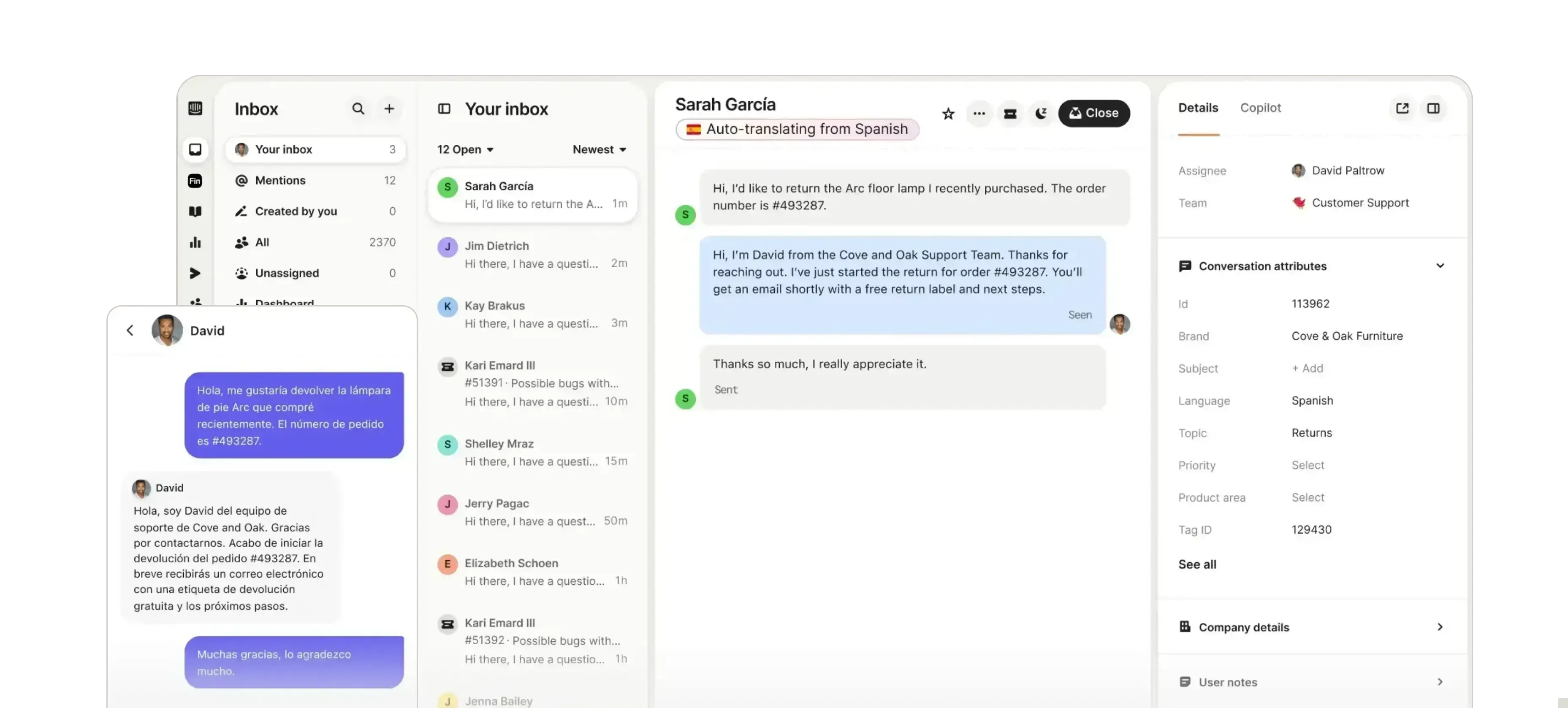 Intercom Live Chat Software