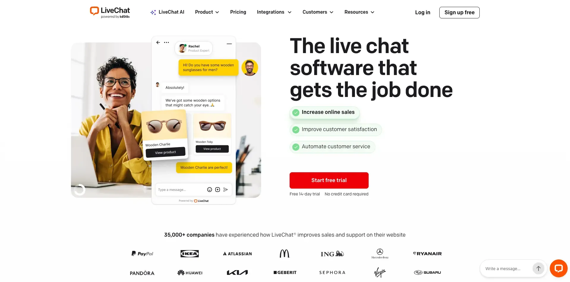 LiveChat, a live chat software platform
